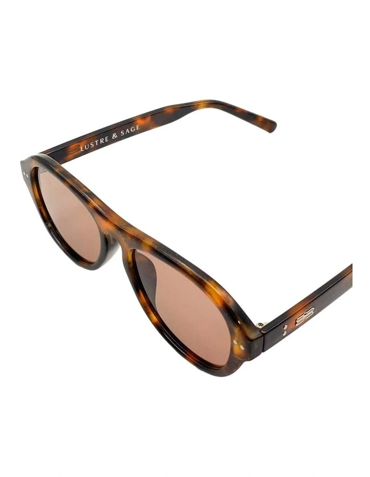 Blanc Round Frame Sunglasses - Dark Tort image 3