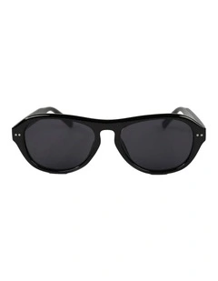 Blanc Round Frame Sunglasses - Black