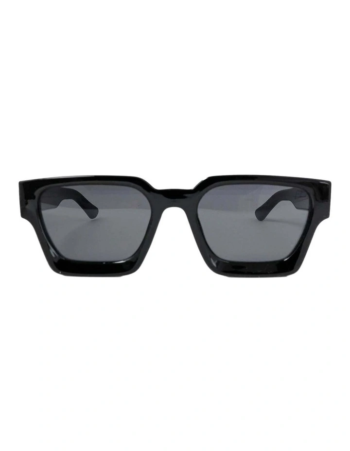 Jury Rectangular Sunglasses - Black image 1