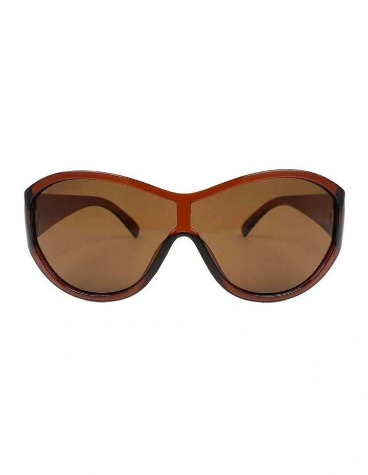 Billie Oversized Sunglasses - Brown image 1