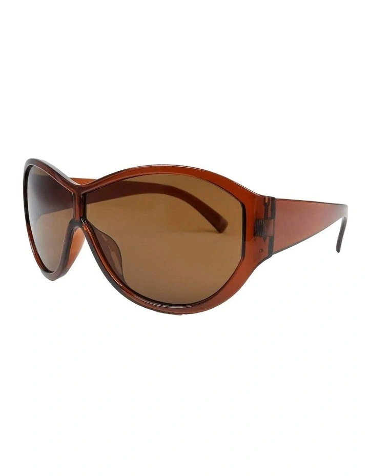 Billie Oversized Sunglasses - Brown image 7