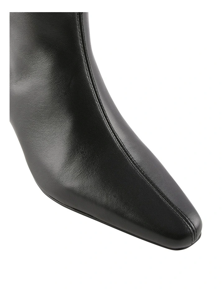 Sophie Knee Boots in Black Leather image 3