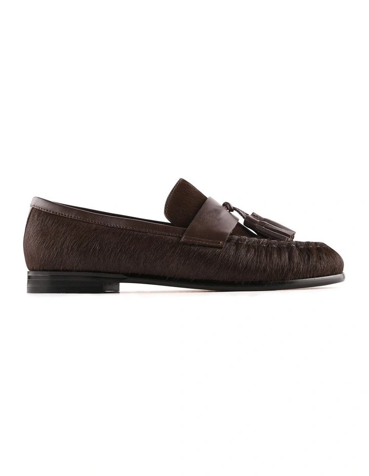 Myra Loafers in Chocolate Leather image 1