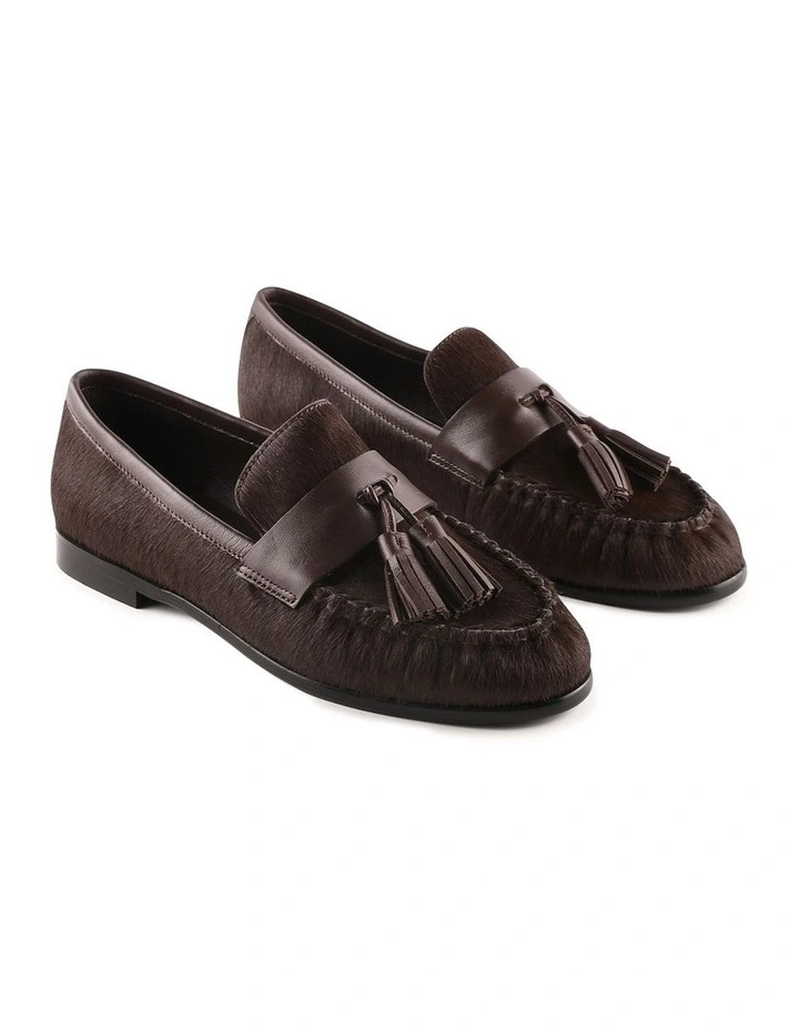 Myra Loafers in Chocolate Leather image 2