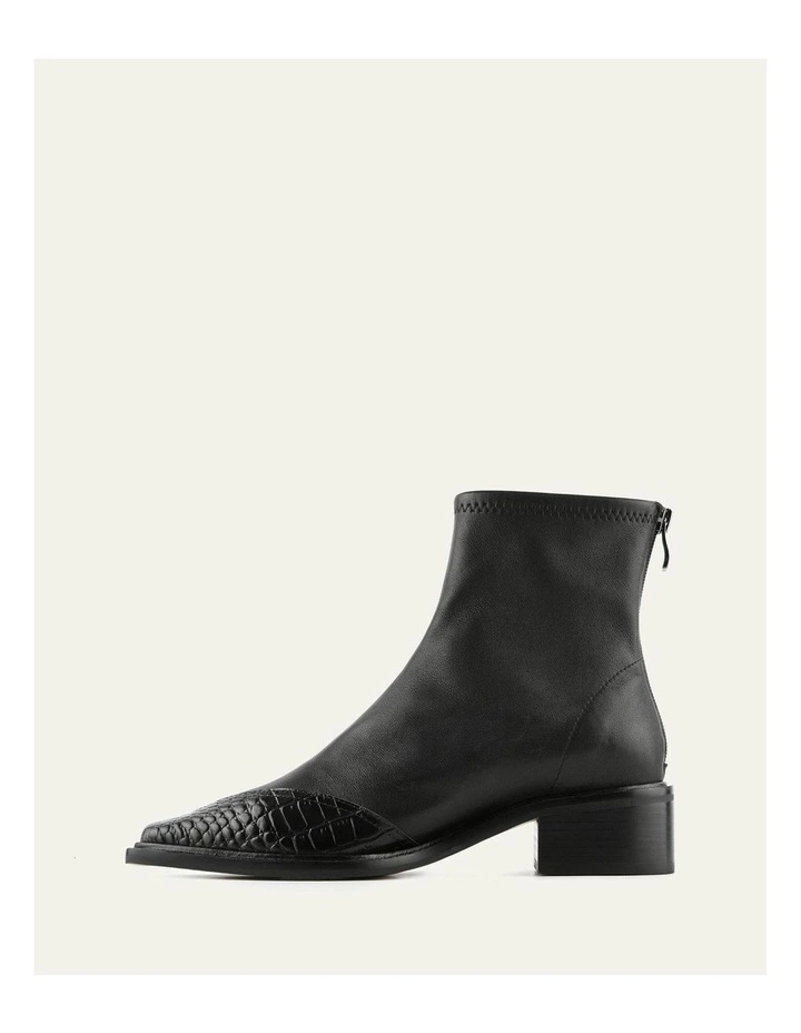 Oracle Flat Ankle Boots in Black Multi image 6