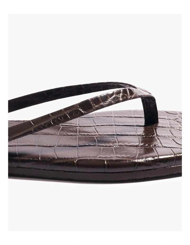Tkees-Square Toe Lily Croc-Carob image 3