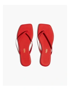 Tkees-Square Toe Lily-Red Gloss