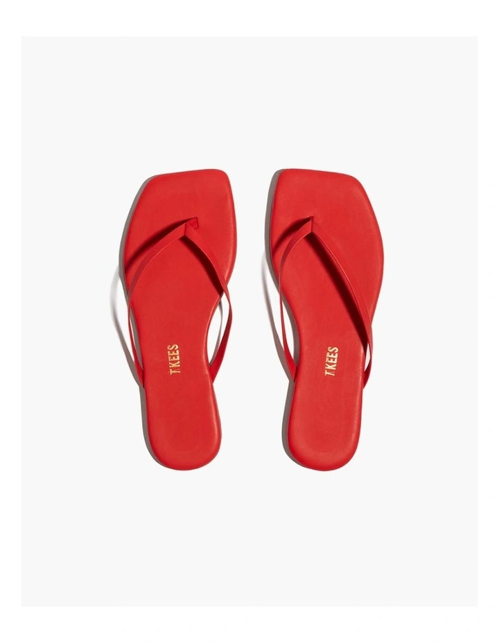 Tkees-Square Toe Lily-Red Gloss image 1