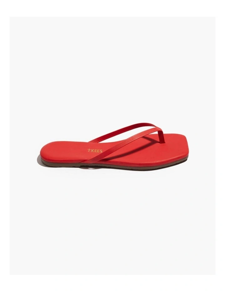 Tkees-Square Toe Lily-Red Gloss image 2