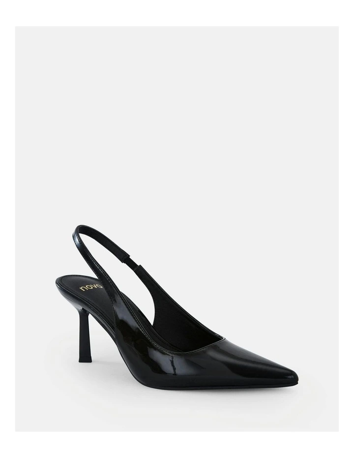 IRAYA Slingback Stiletto Heel - Black Patent image 2