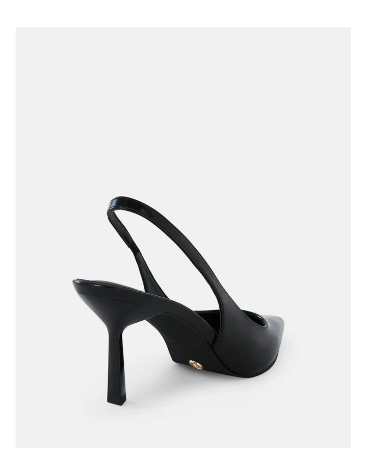 IRAYA Slingback Stiletto Heel - Black Patent image 5