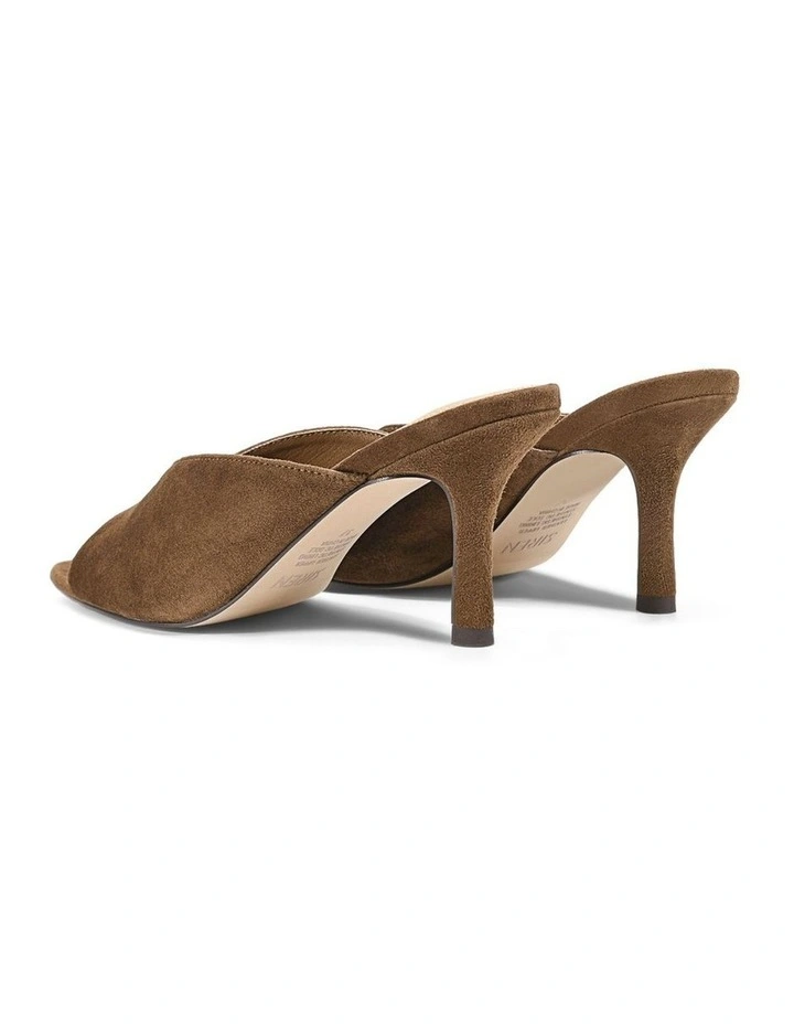 Mabel Point Toe Mules - Toffee Brown Suede image 3