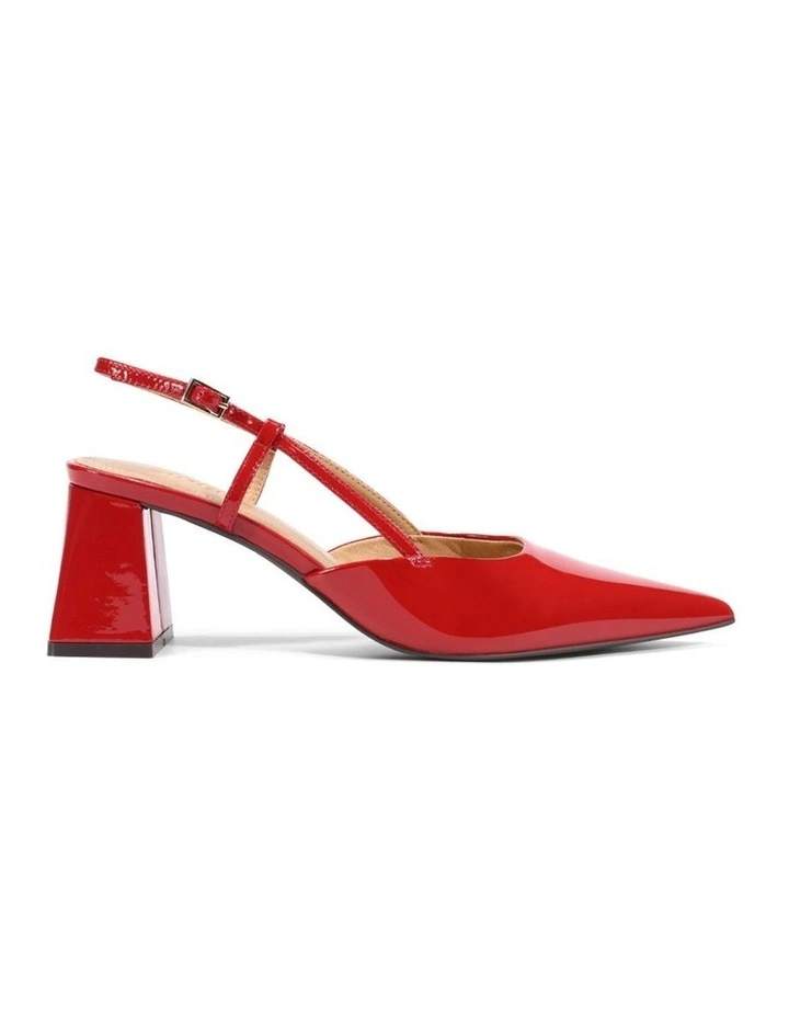 Yasmine Slingback Heels - Red Patent Leather image 1