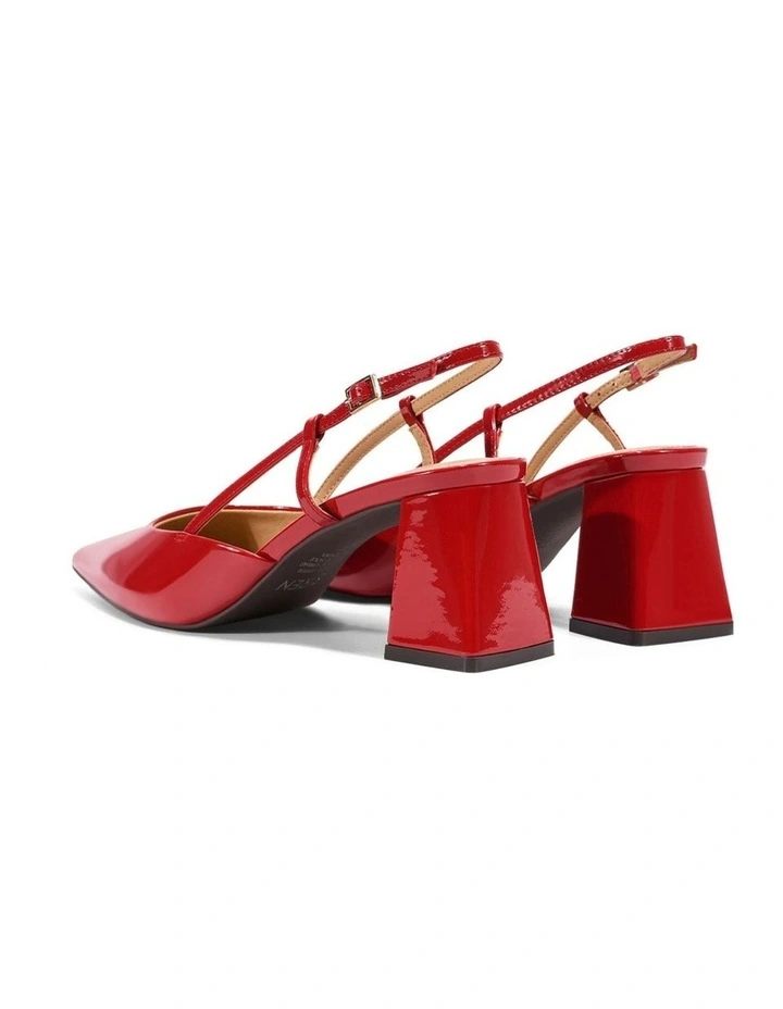 Yasmine Slingback Heels - Red Patent Leather image 3