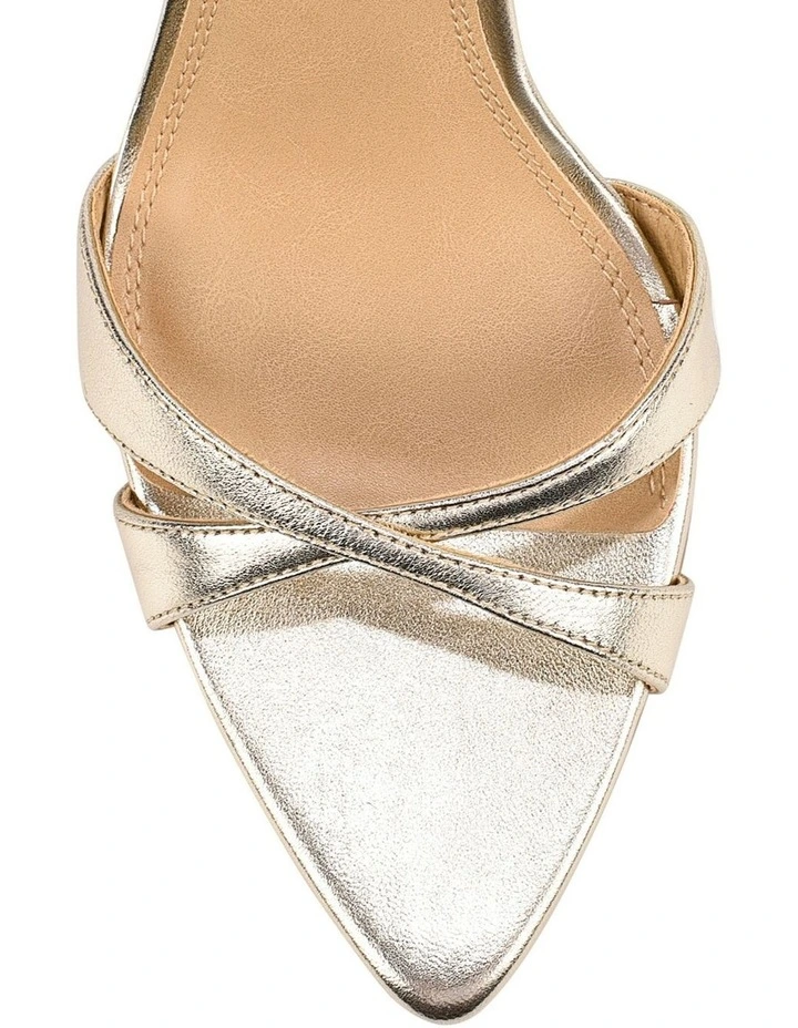 Maggie Strappy Wedges - Gold Metallic Leather image 4