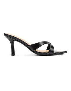 Maple Point Toe Mules - Black Vintage Leather