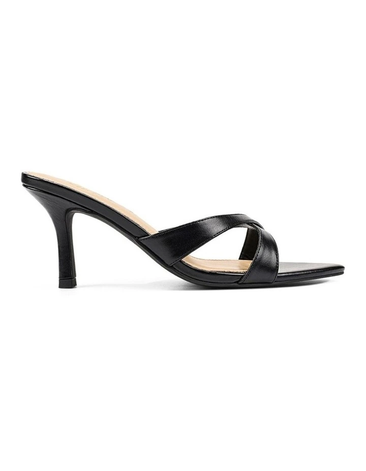 Maple Point Toe Mules - Black Vintage Leather image 1