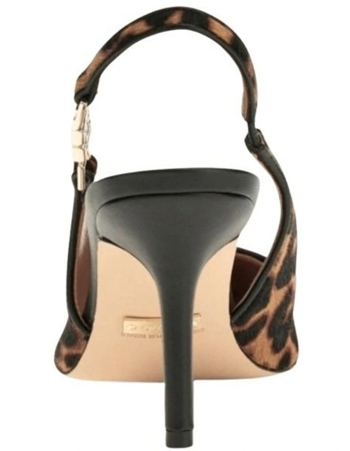 Nasshaly Slingback Pumps in Tan Multi image 3