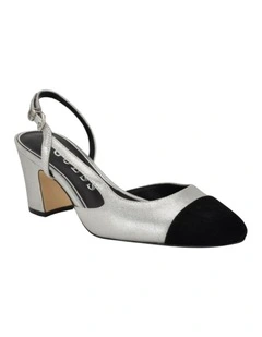 Loisa Slingback Pumps in Silver