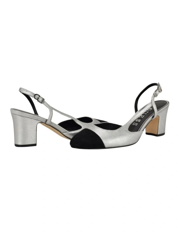 Loisa Slingback Pumps in Silver image 4