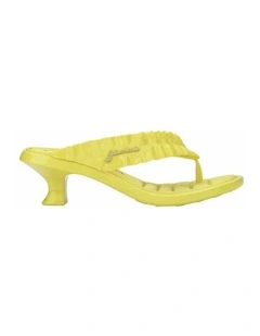 Melissa Thong Kitten Heel   Ganni Yellow