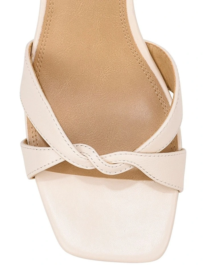 Aubrey Strappy Wedges - Chalk White Leather image 3
