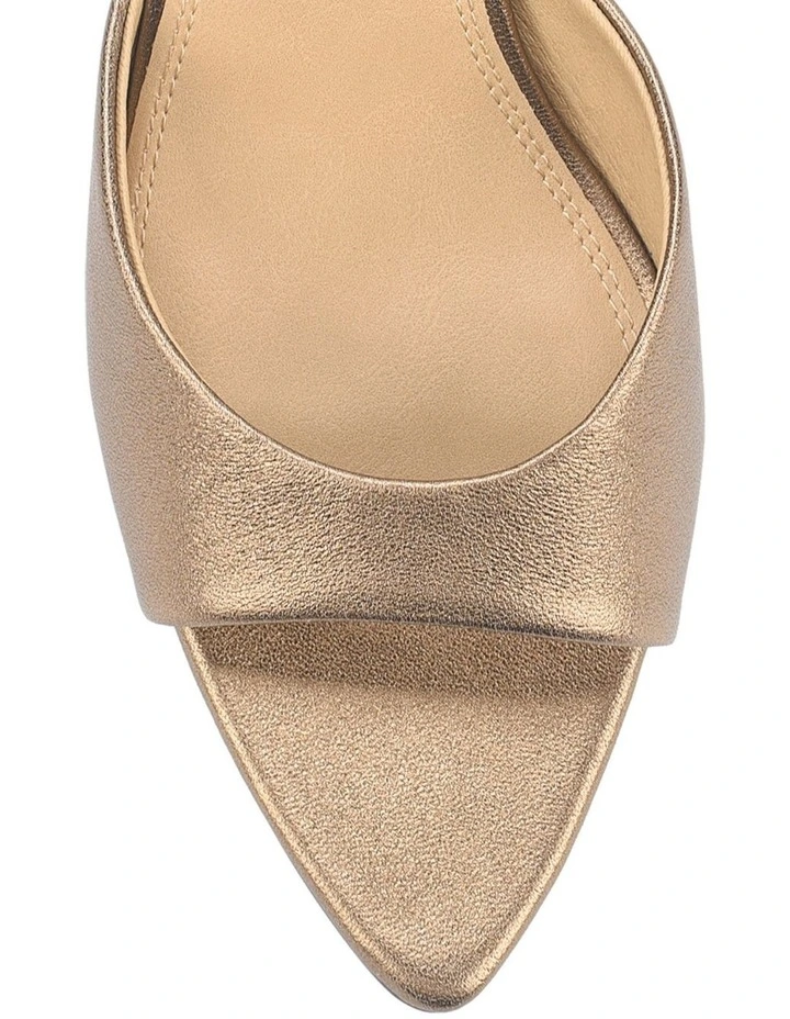 Margot Point Toe Mules - Bronze Metallic Leather image 3