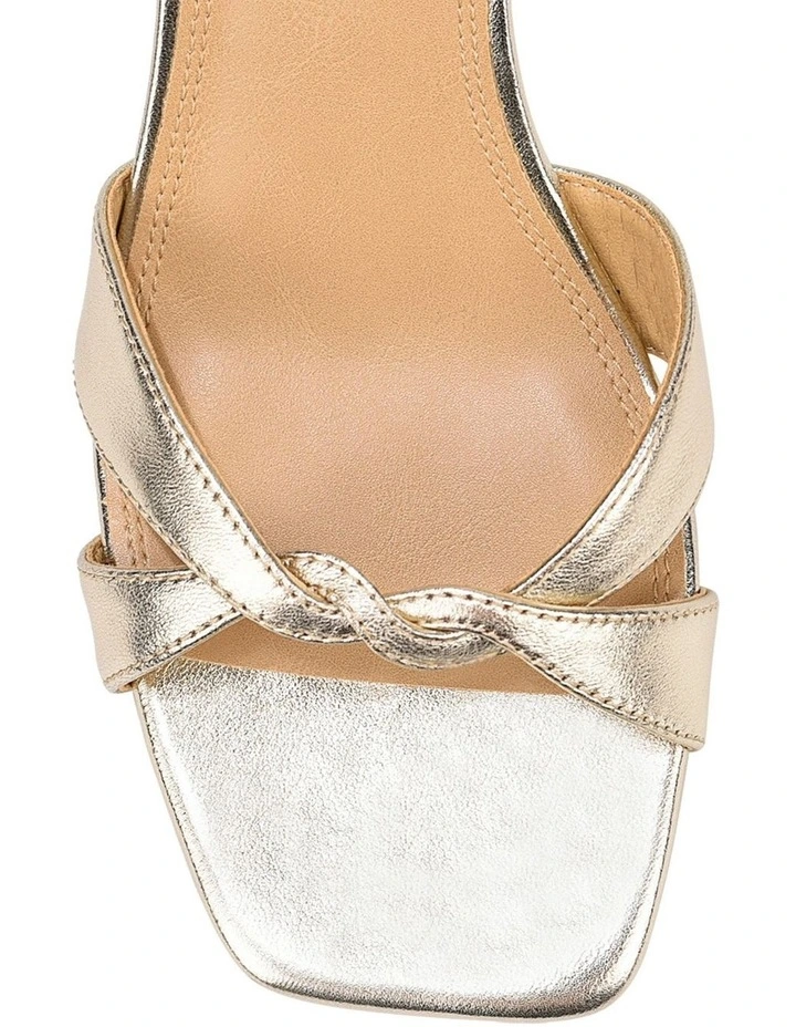 Aubrey Strappy Wedges - Gold Metallic Leather image 3
