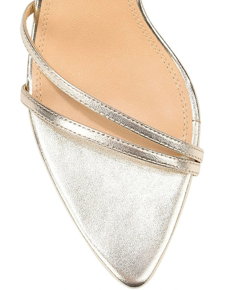 Mahalia Strappy Heels - Gold Metallic Leather image 3