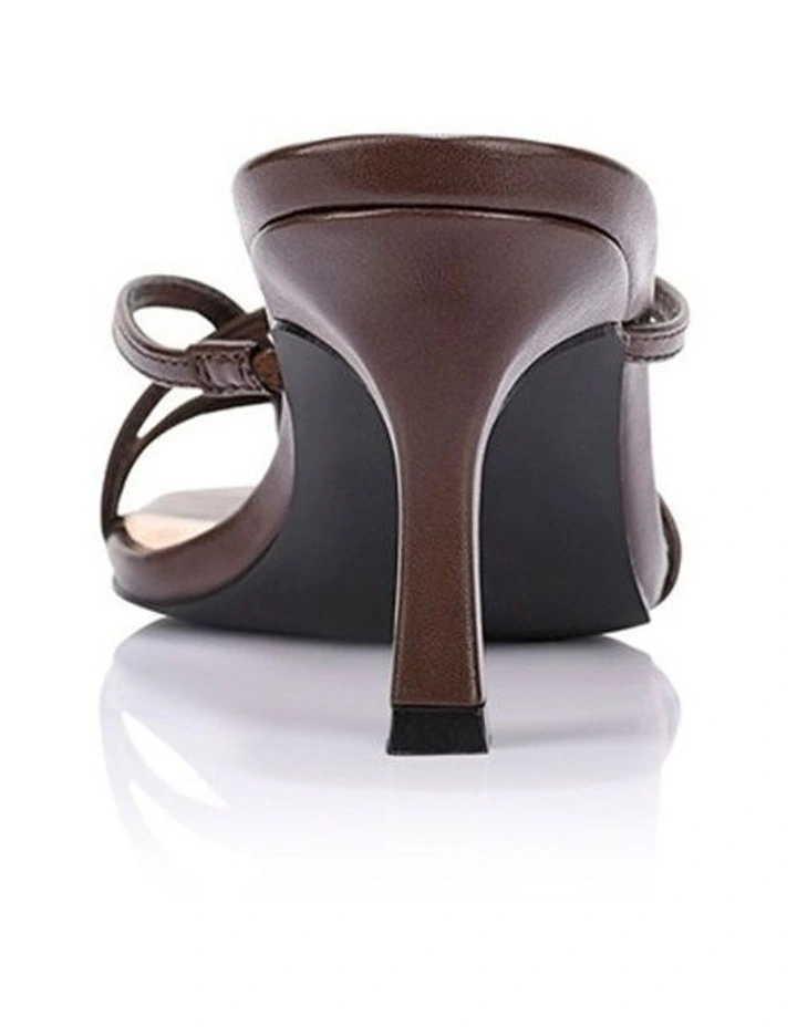 Este Strappy Mules in Chocolate Brown image 4