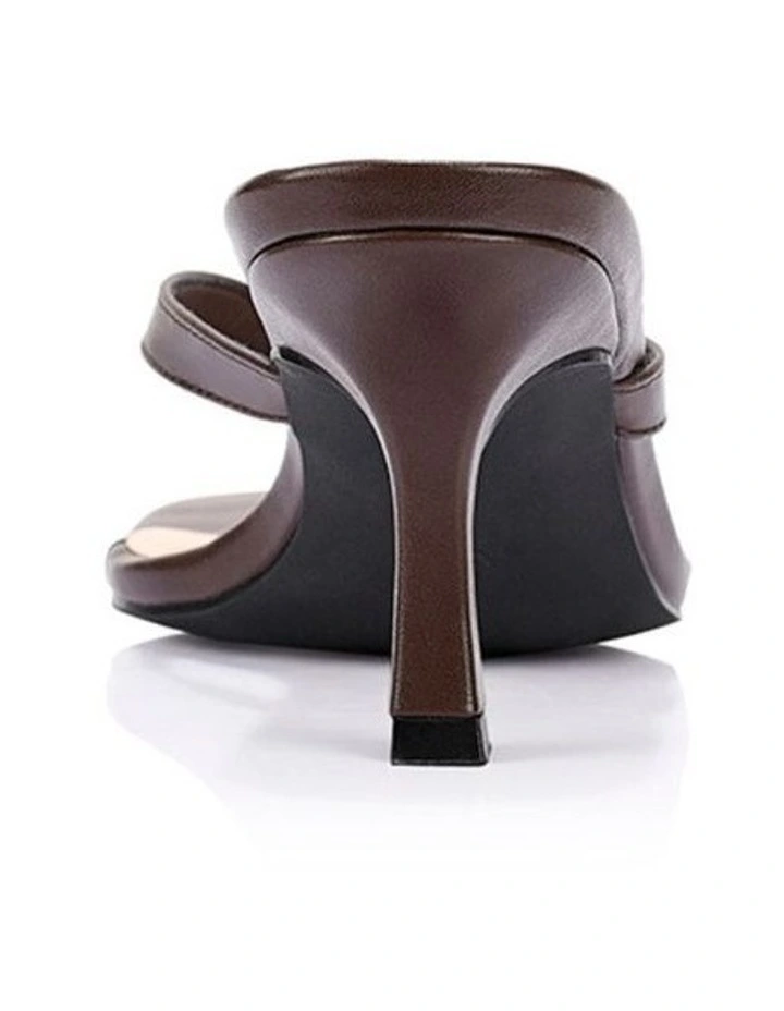 Essence Heeled Thongs in Chocolate Brown image 4