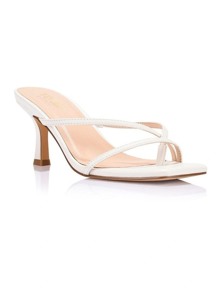 Este Strappy Mules in Chalk White image 2