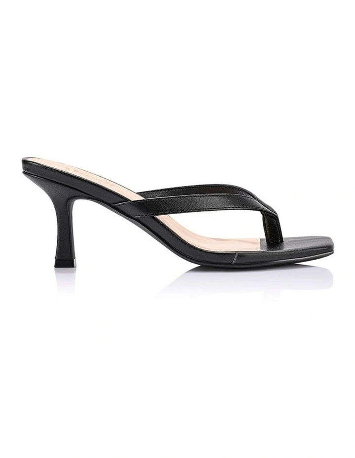 Essence Heeled Thongs in Black image 1