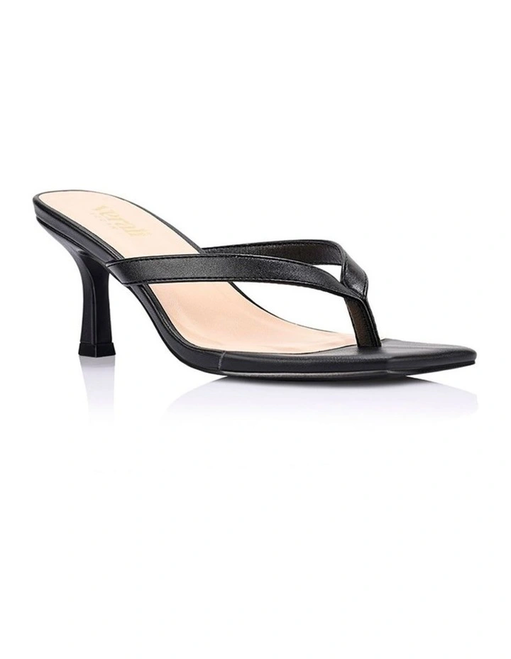 Essence Heeled Thongs in Black image 2