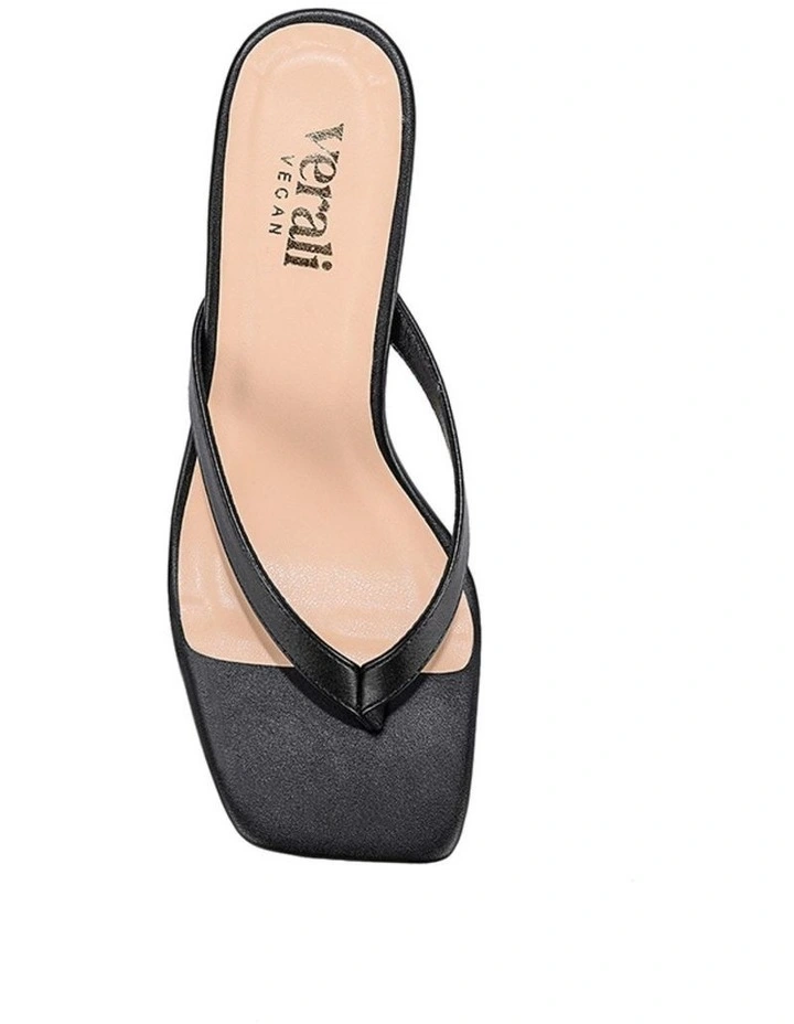 Essence Heeled Thongs in Black image 3