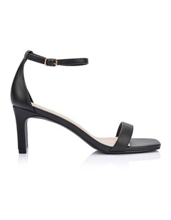 Gimlet Block Heel Sandals in Black