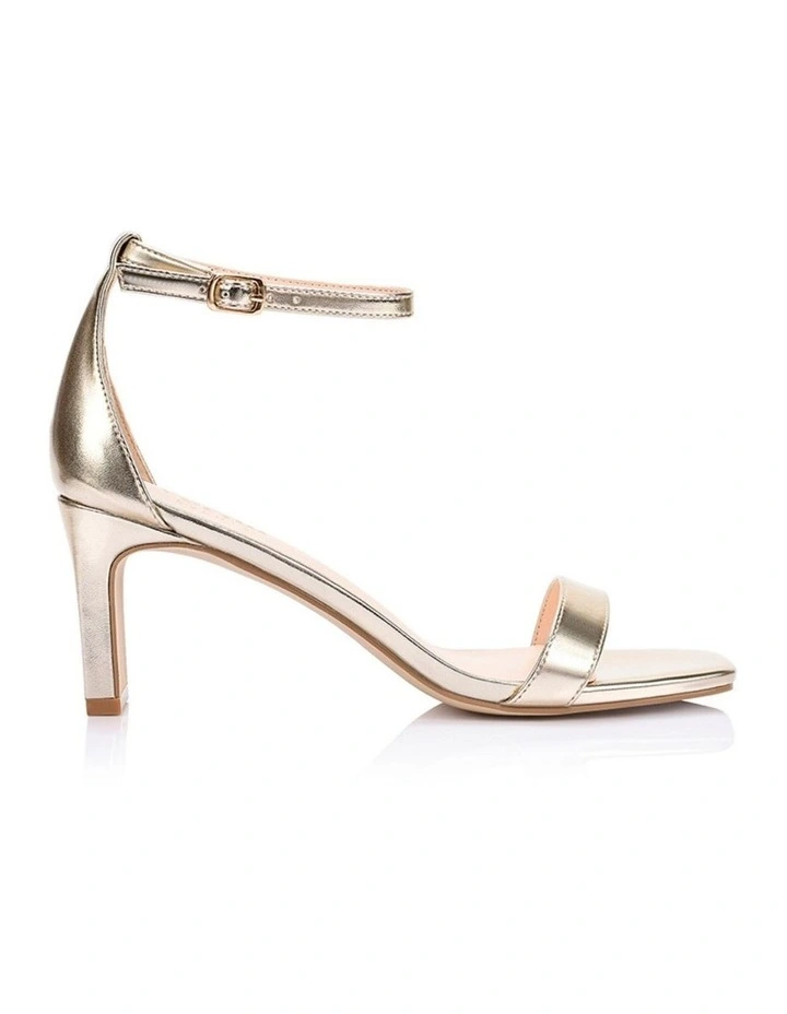 Gimlet Block Heel Sandals in Champagne Gold image 1