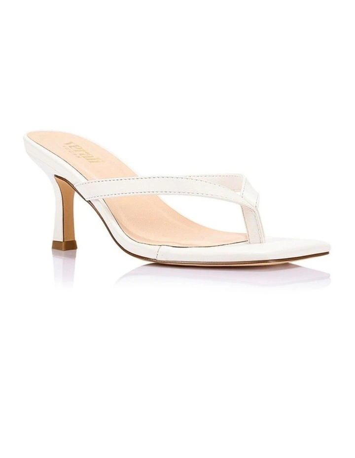 Essence Heeled Thongs in Chalk White image 2