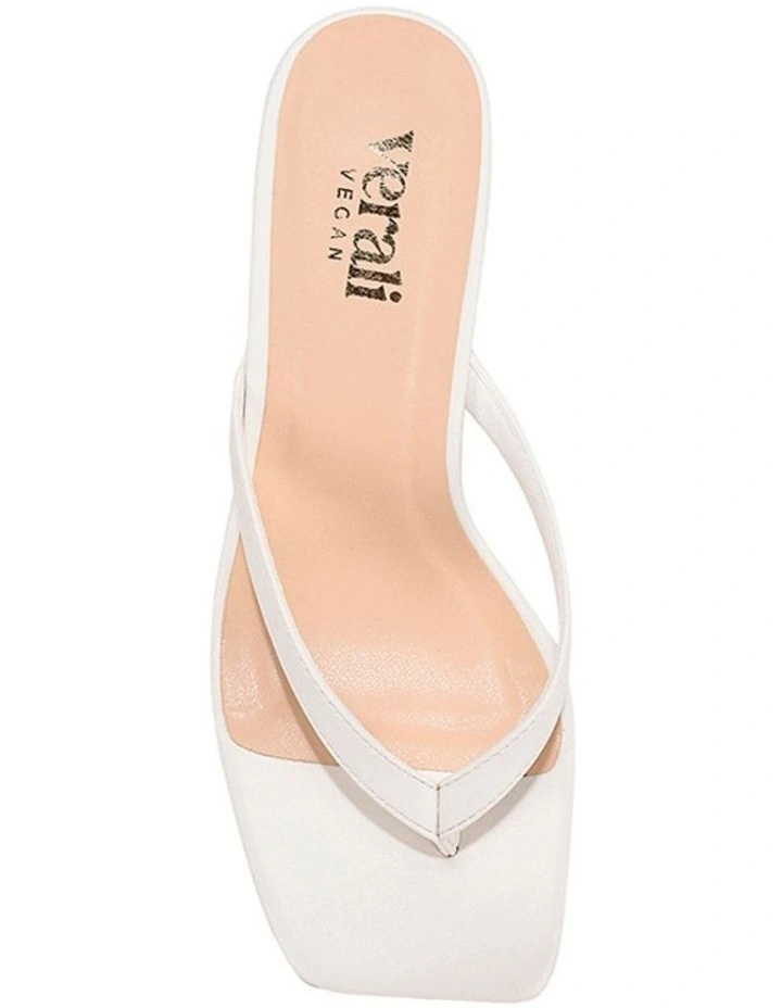 Essence Heeled Thongs in Chalk White image 3