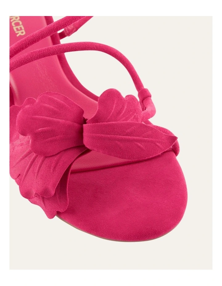 Blaze Mid Heel Sandals Fuchsia Suede image 4