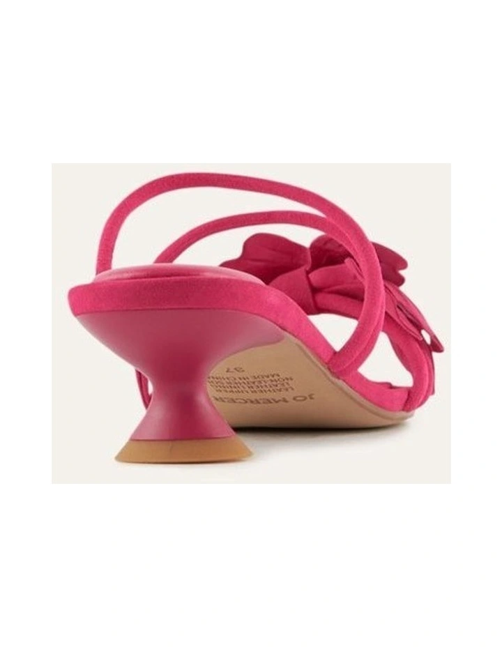 Blaze Mid Heel Sandals Fuchsia Suede image 5