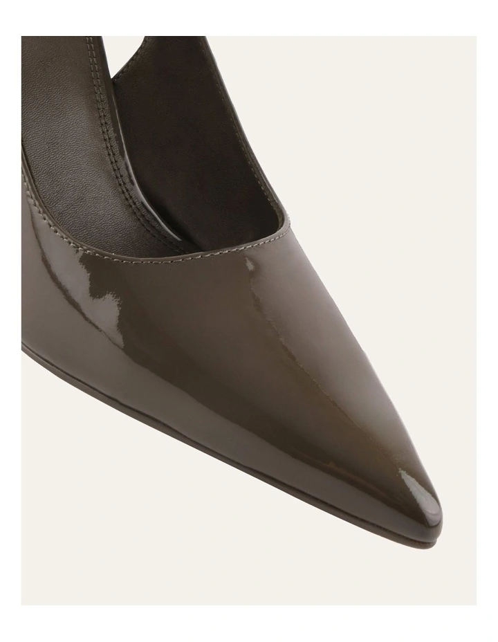 Ava High Heels Dark Olive Patent image 3