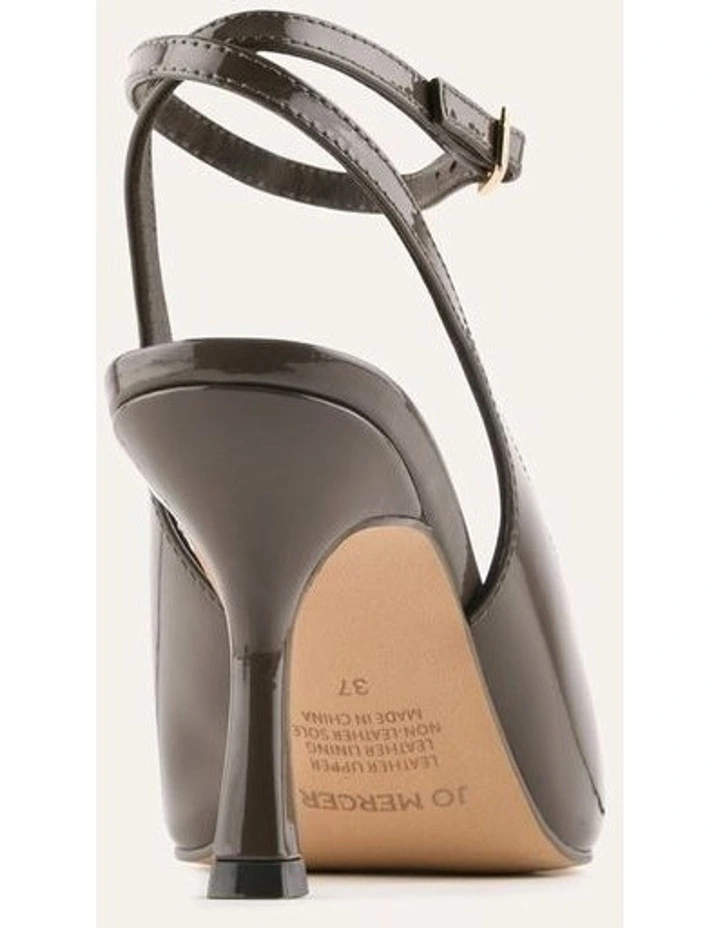 Ava High Heels Dark Olive Patent image 4