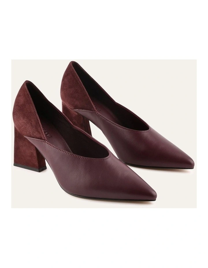 Hugo Mid Heels Merlot Multi image 2