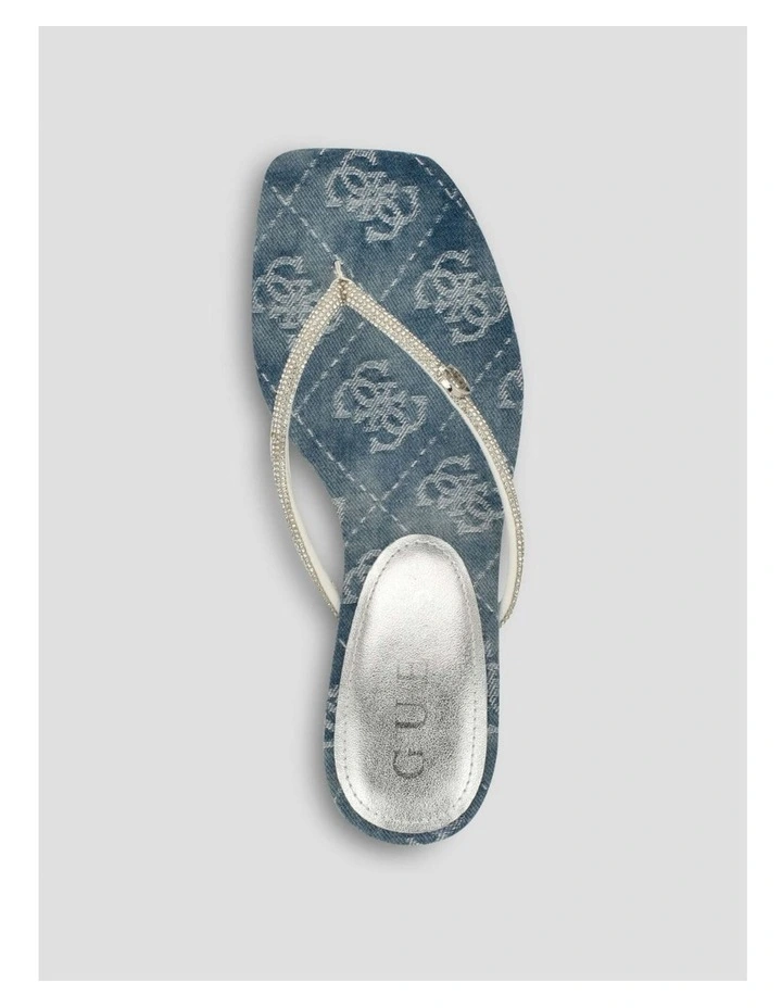 Mayan Heeled Sandals in Blue Logo image 5