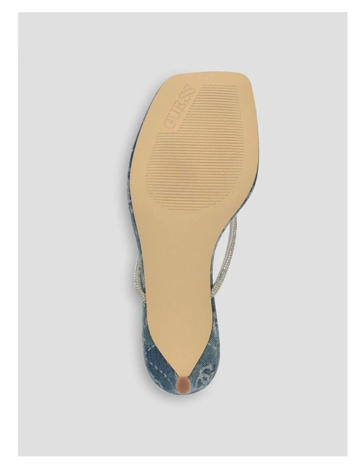 Mayan Heeled Sandals in Blue Logo image 6