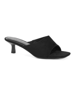Plus Size Wide Fit Nyla Mule in Black