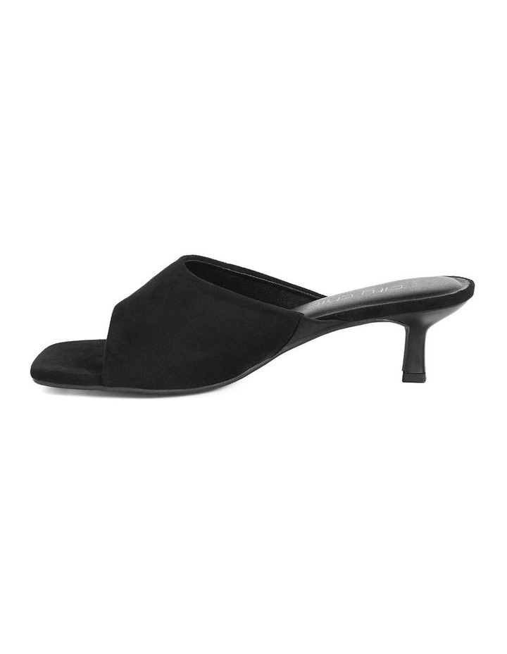 Plus Size Wide Fit Nyla Mule in Black image 2