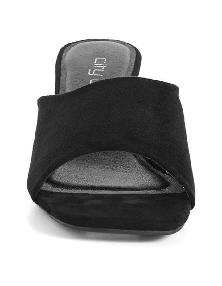 Plus Size Wide Fit Nyla Mule in Black image 3