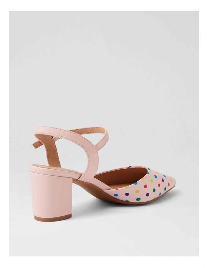 Tussie Blush Spot Blush Fabric Heels image 3